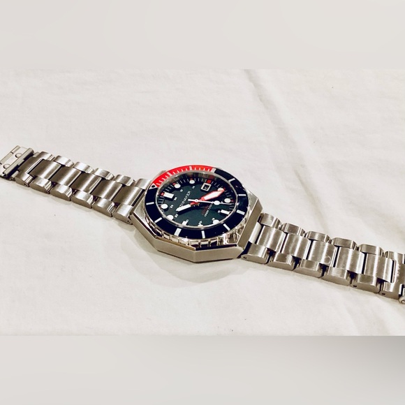 Spinnaker Dumas Automatic Soda Blue Watch SP-5081-JJ 44mm Dive Watch - Picture 11 of 16